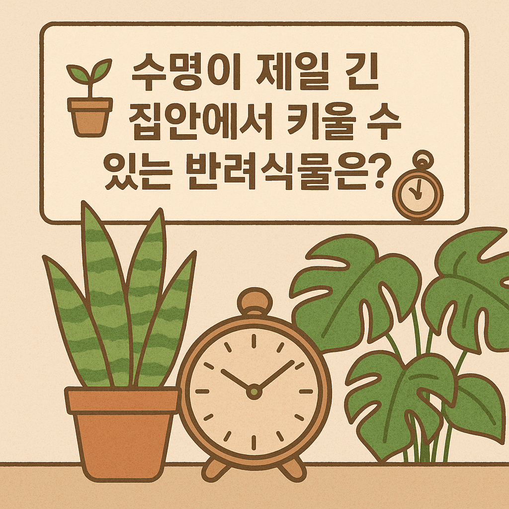 수명이 긴 반려식물